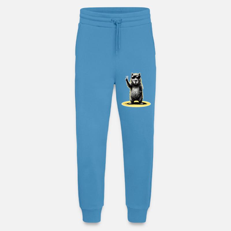 Capybara Peace - Jogginghose - made by SPREAD -  Sol Blue