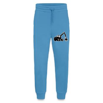 Silhouette de moissonneuse - Pantalon de jogging bio décontracté fabriqué en UE -  Sol Blue - Devant