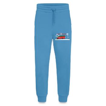 Feuerwehr Weihnachtsbaum Truck - Jogginghose - made by SPREAD -  Sol Blue - Vorne