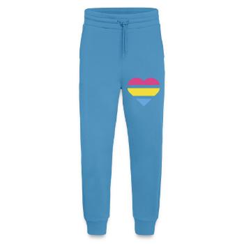 Pride Flag Heart · Pansexual - Jogginghose - made by SPREAD -  Sol Blue - Vorne