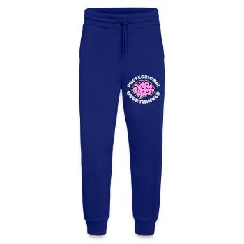 Professional Overthinker Funny Brooding Anxiety Logo - Jogging Pants - made by SPREAD  - Iconic Blue - Front