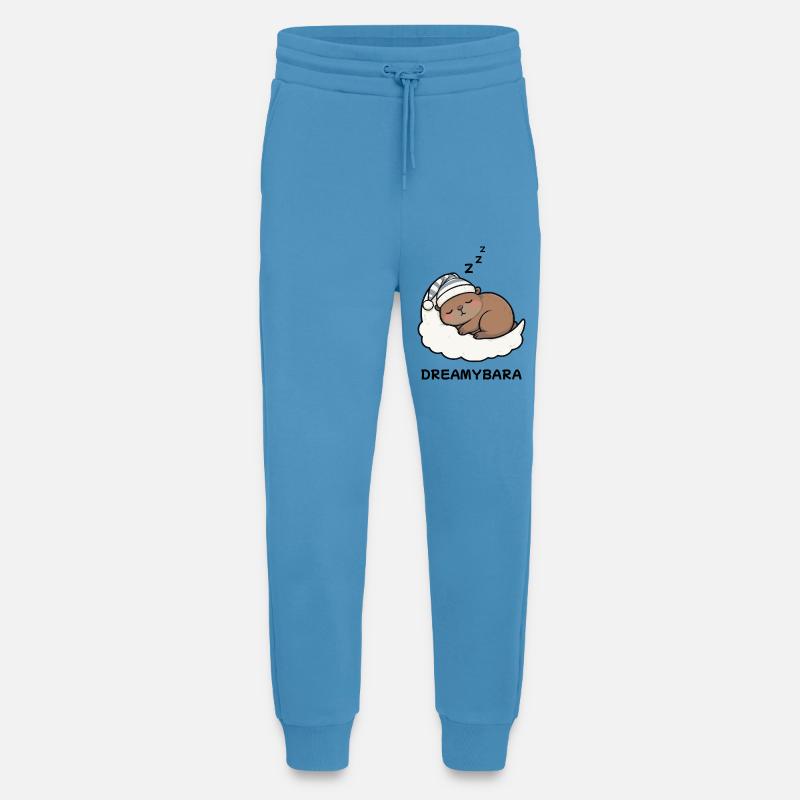 Capybara Sleeping Dreamybara – Kawaii Cozy Night - Jogging Pants - made by SPREAD  -  Sol Blue