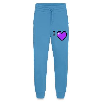 Texte provisoire de Cœur J’adore - Pantalon de jogging bio décontracté fabriqué en UE -  Sol Blue - Devant