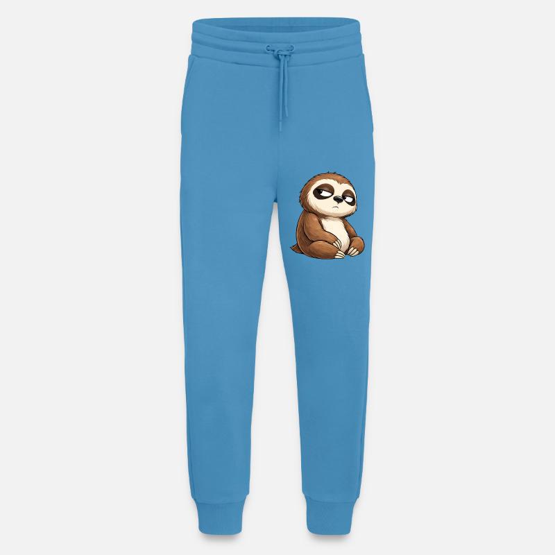 Sloth with tired look - Jogging Pants - made by SPREAD - Sol Blue