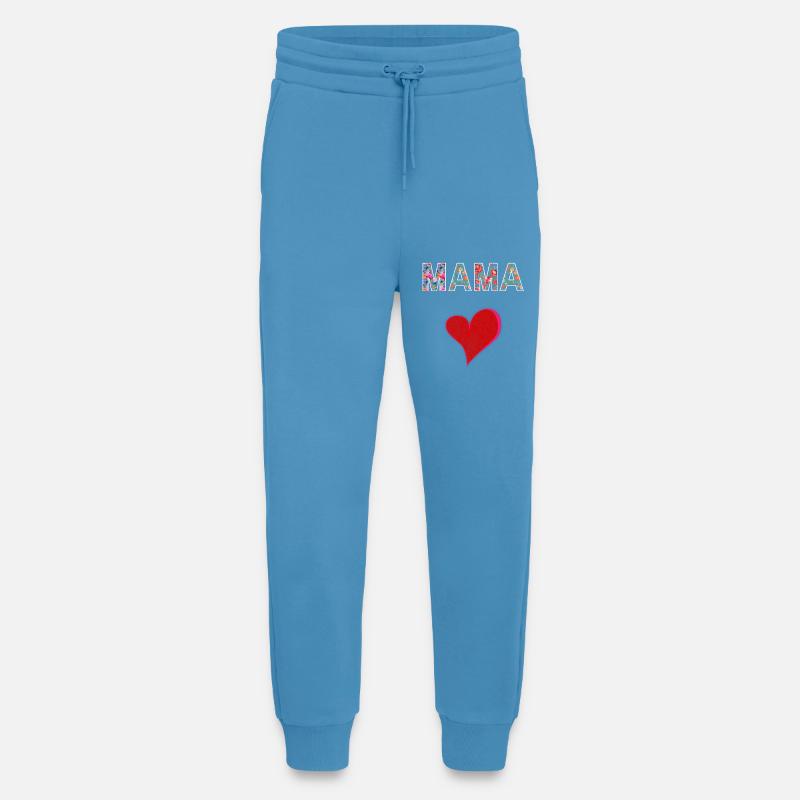 Mama Blumen Design Muttertag Geschenk Liebe - Jogginghose - made by SPREAD -  Sol Blue