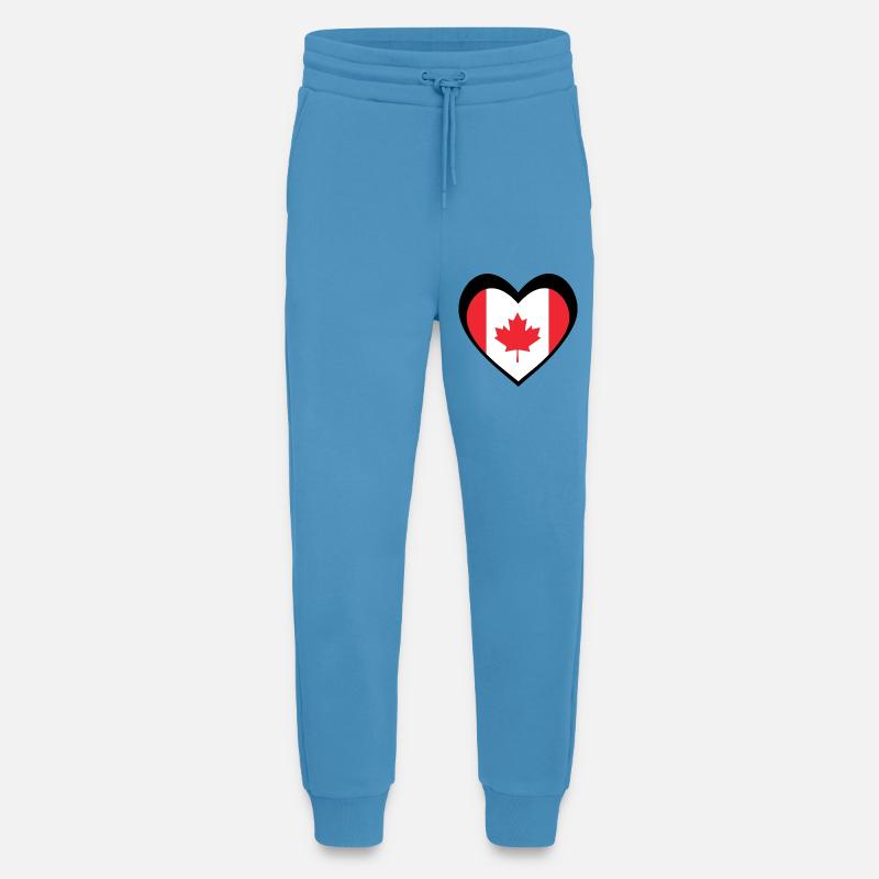 Black Maple Heart – Bold Modern Canada - Jogging Pants - made by SPREAD  -  Sol Blue