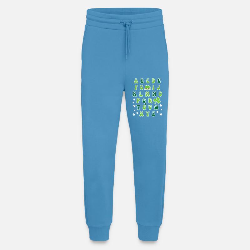 Irisches Alphabet-Kleeblatt-Design - Jogginghose - made by SPREAD -  Sol Blue
