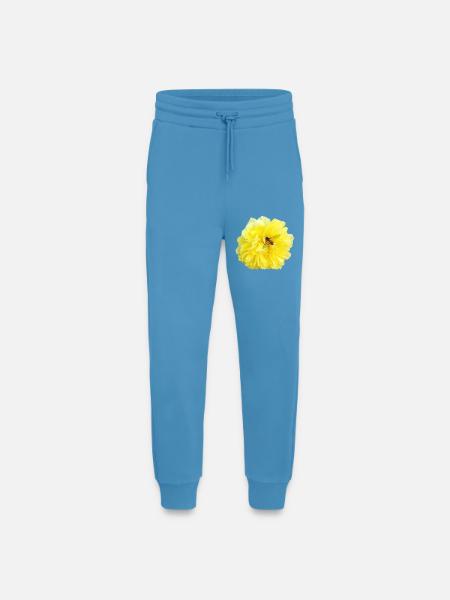 Yellow_Rose_-_Bee_Nature_Photography - Jogging Pants - made by SPREAD  -  Sol Blue