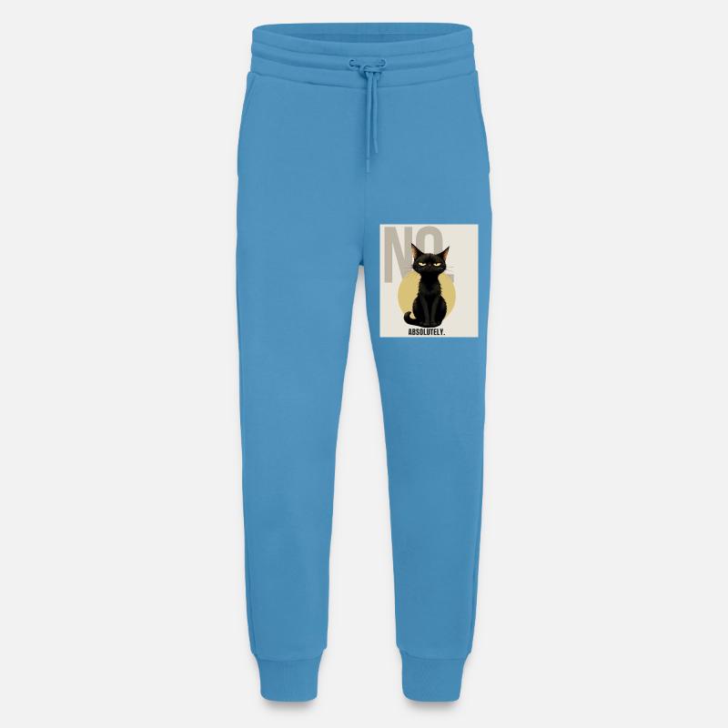 NO. – Sarcastic Black Cat Design - Jogginghose - made by SPREAD -  Sol Blue