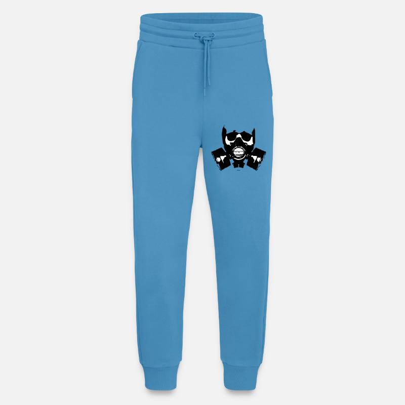 Gasmaske Skullsilhouette - Jogginghose - made by SPREAD -  Sol Blue