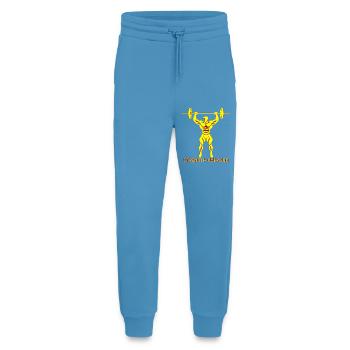 Strength Over Ego - Bodybuilding and Powerlifting - Jogging Pants - made by SPREAD  -  Sol Blue - Front