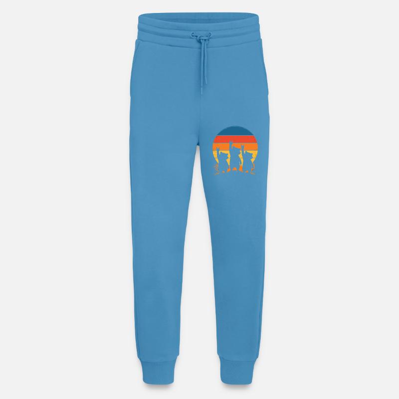 Sunset-Hunde Silhouette Punk - Jogginghose - made by SPREAD - Sol Blue