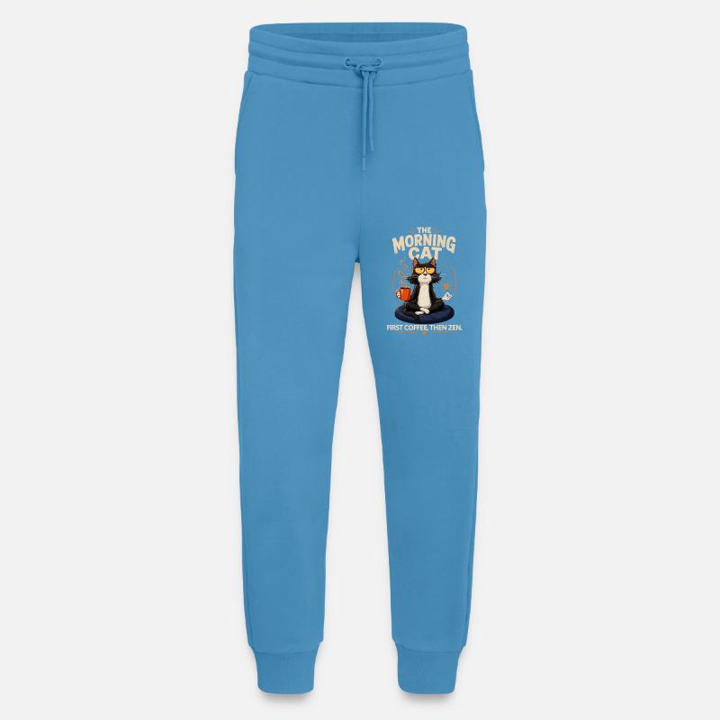 Morgenkatze: Kaffee Zen - Jogginghose - made by SPREAD -  Sol Blue