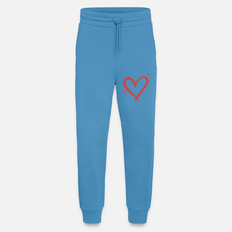 Herz - Jogginghose - made by SPREAD - Sol Blue