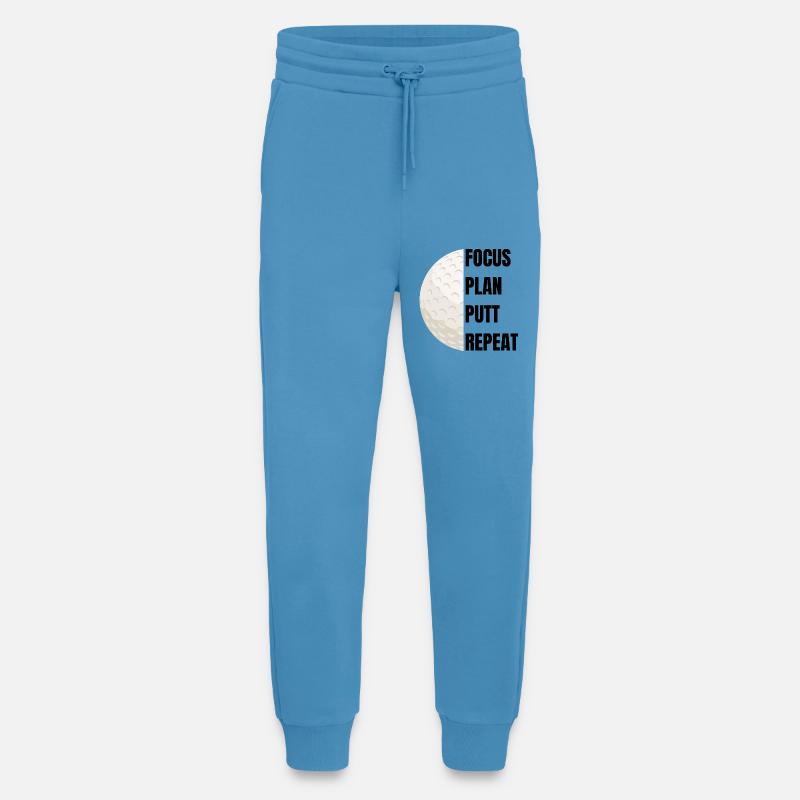 Focus Plan Putt Repeat – Golfslogan - Jogginghose - made by SPREAD -  Sol Blue