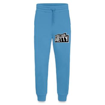 You Look Pretty Funny Complement Self Love Logo - Jogging Pants - made by SPREAD  -  Sol Blue - Front