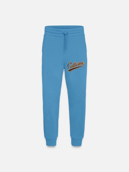 Caffeine Retro Script - Jogging Pants - made by SPREAD - Sol Blue