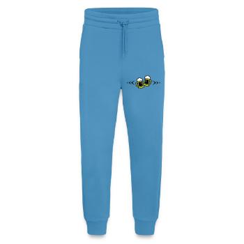 Toast à la bière symbole Chope à bière - Pantalon de jogging bio décontracté fabriqué en UE -  Sol Blue - Devant