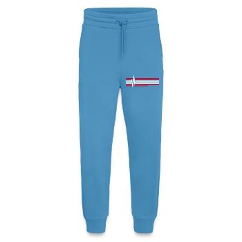 Heartbeat Austria ECG Austria Austrians - Jogging Pants - made by SPREAD  -  Sol Blue - Front