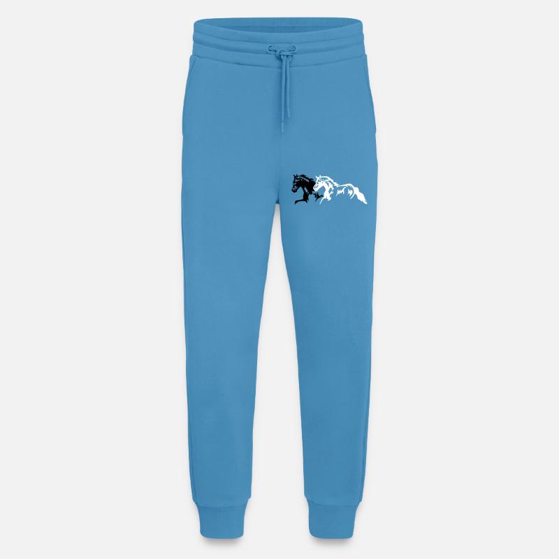 Horses stallion - mare - foal - Jogging Pants - made by SPREAD  -  Sol Blue