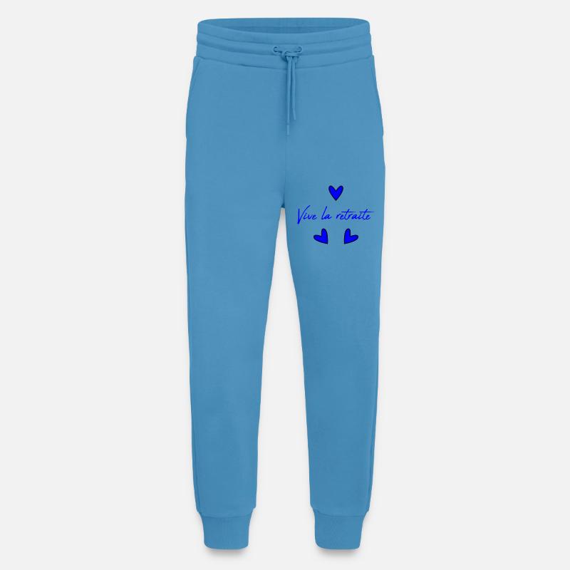 RETIREMENT. RETIREMENT. RETIRED. RETIREMENT - Jogging Pants - made by SPREAD  -  Sol Blue