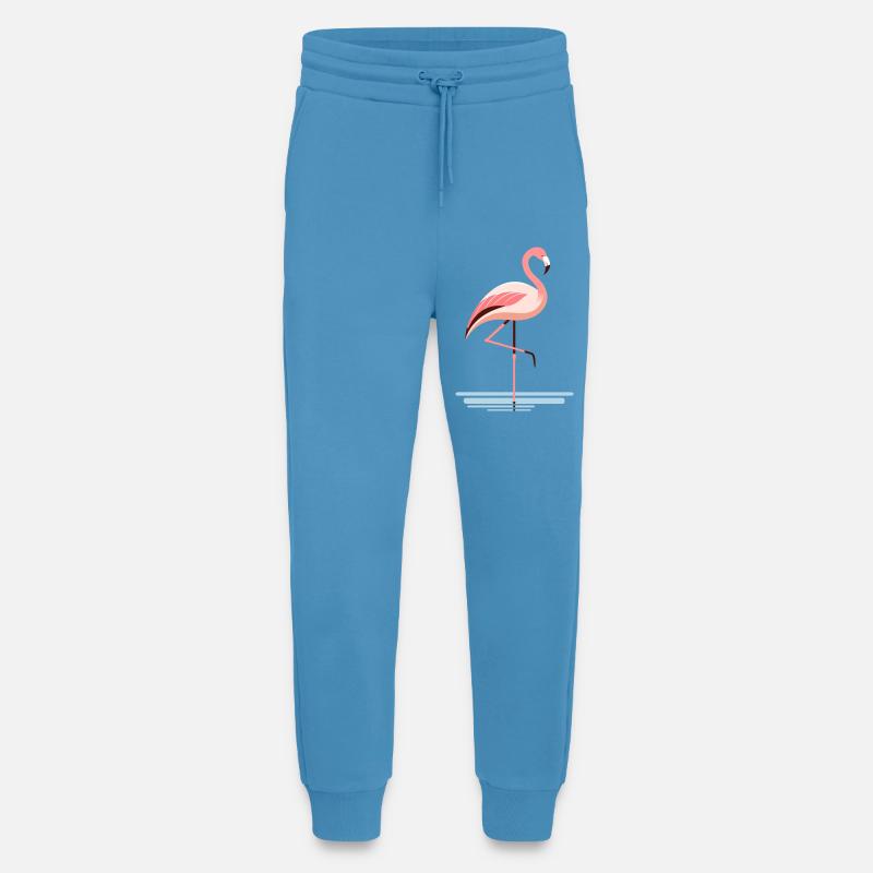 Flamant rose dans l’eau - Pantalon de jogging bio décontracté fabriqué en UE -  Sol Blue