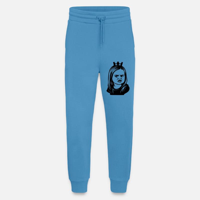 Skeptical meme girl with crown - Jogging Pants - made by SPREAD  -  Sol Blue