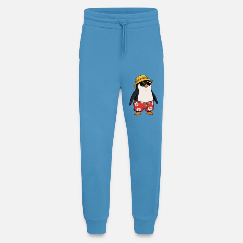 Strand-Pinguin Hawaii-Look - Jogginghose - made by SPREAD - Sol Blue