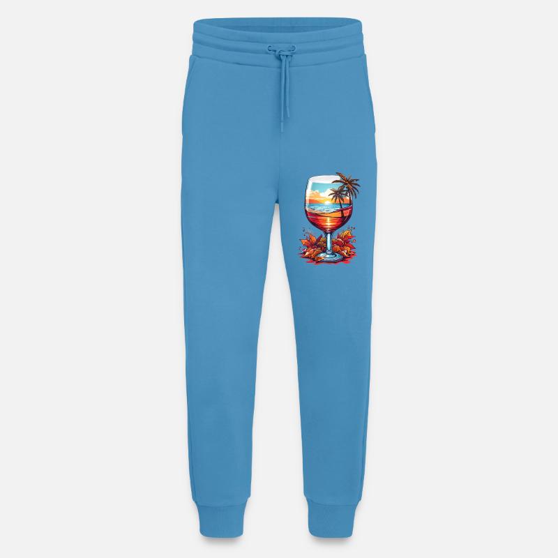 Strand Weinglas - Jogginghose - made by SPREAD - Sol Blue