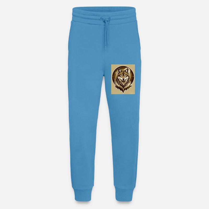 Mondwolf-Wappen im Wald - Jogginghose - made by SPREAD -  Sol Blue