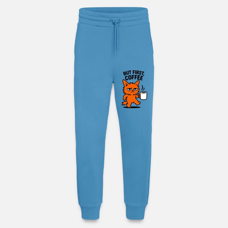 But first coffee cat - Jogginghose - made by SPREAD -  Sol Blue