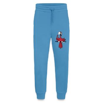 Lebendige Papageienillustration für Bekleidung - Jogginghose - made by SPREAD -  Sol Blue - Vorne