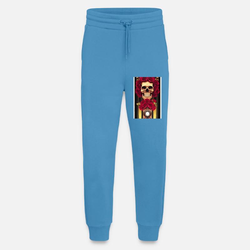 Abstract skull with roses - Jogging Pants - made by SPREAD  -  Sol Blue