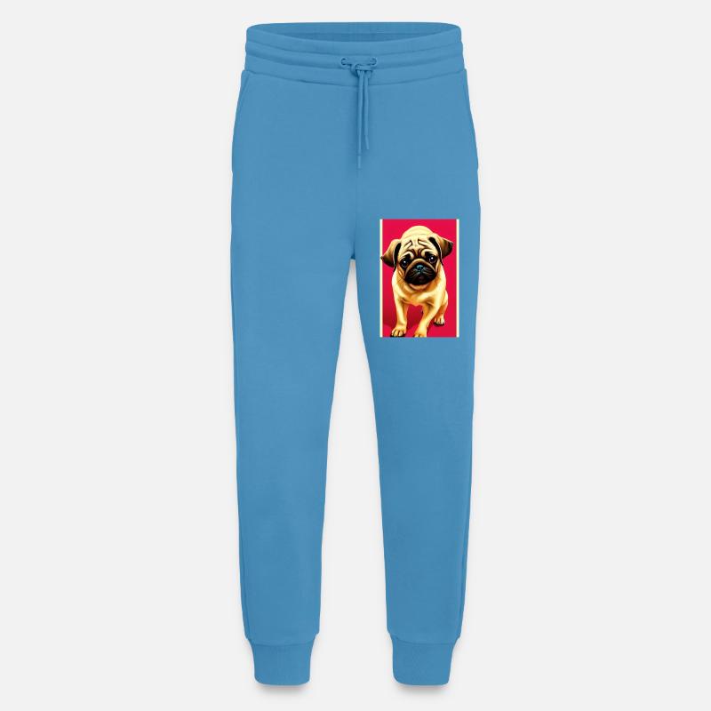Mops Hund - Jogginghose - made by SPREAD -  Sol Blue
