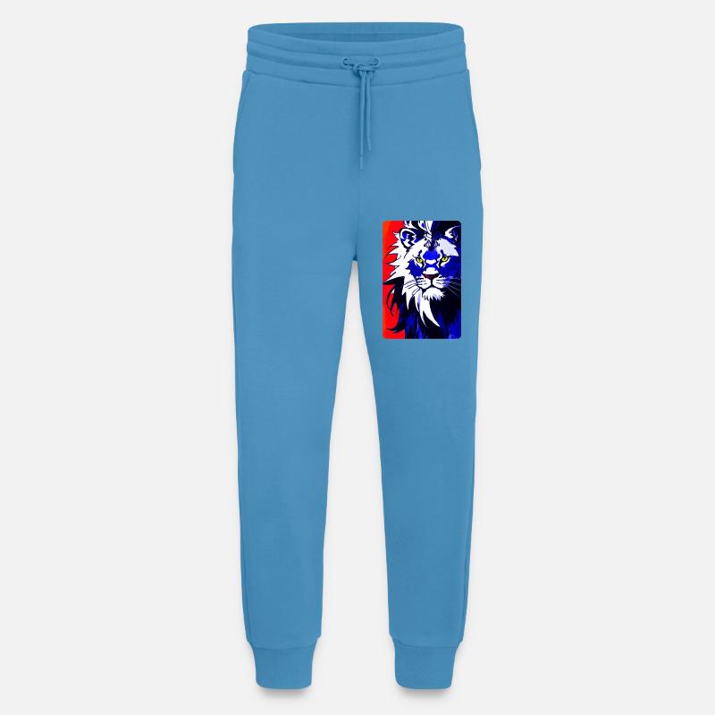 Blauer Löwe (Design1) - Jogginghose - made by SPREAD -  Sol Blue