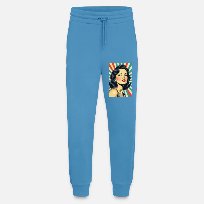 Retro-Stil Diva R01 - Jogginghose - made by SPREAD -  Sol Blue