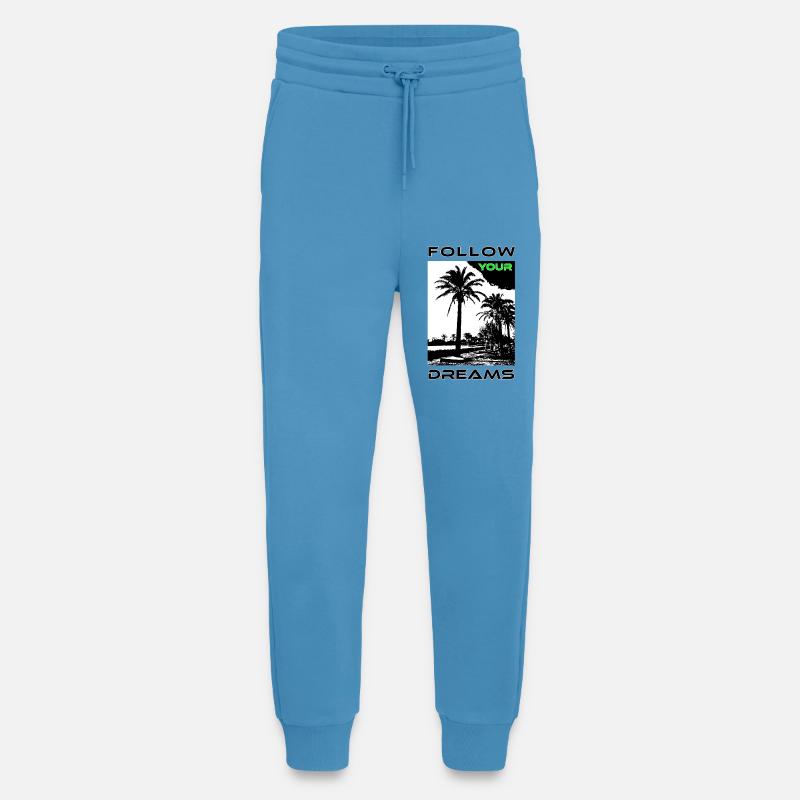 Palmengesichter im Schwarzweißstil - Jogginghose - made by SPREAD -  Sol Blue