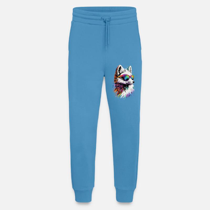 Polarfuchs Schneefuchs Eisfuchs Süßer Weißer Fuchs - Jogginghose - made by SPREAD -  Sol Blue