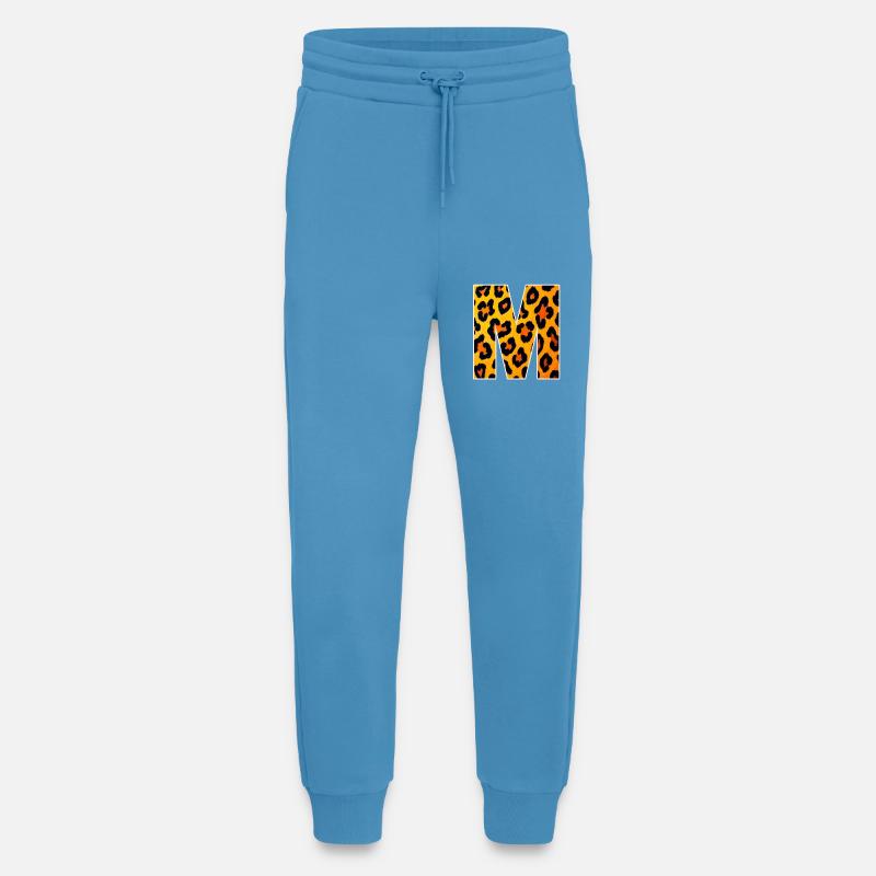 Leopard M Buchstabe - Jogginghose - made by SPREAD -  Sol Blue