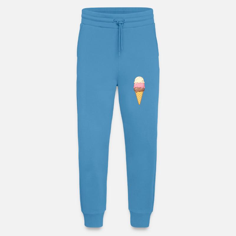 Dreischicht Eiscreme im Cone - Jogging Pants - made by SPREAD  -  Sol Blue