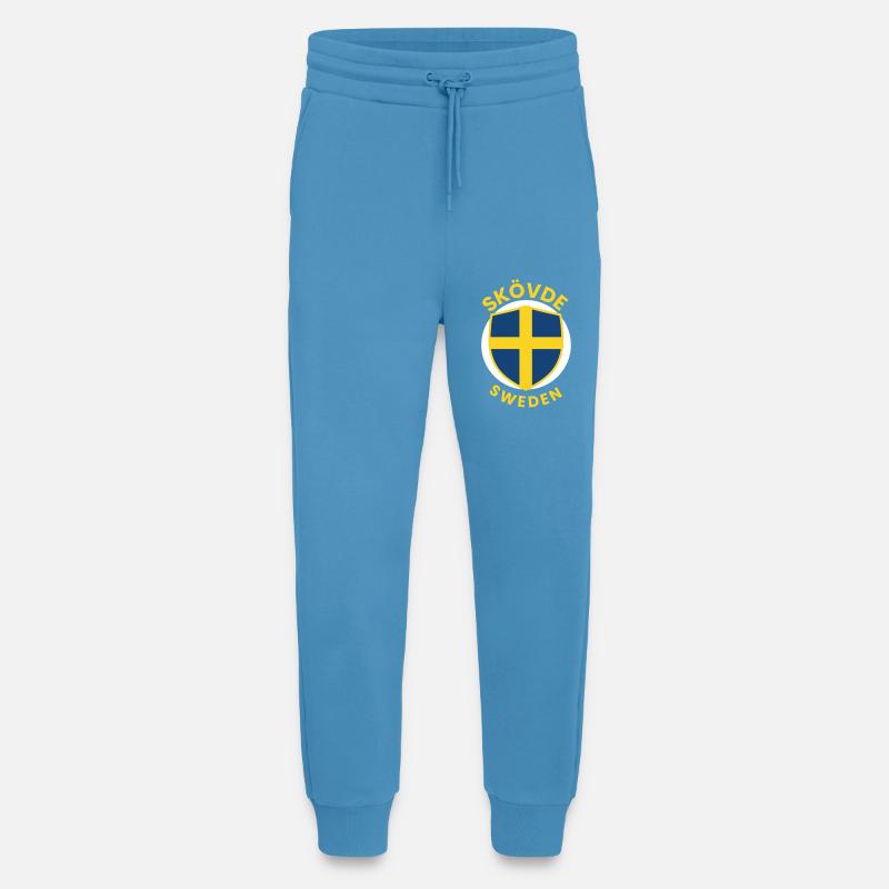 Skövde Shield Sweden emblem - Jogging Pants - made by SPREAD  -  Sol Blue