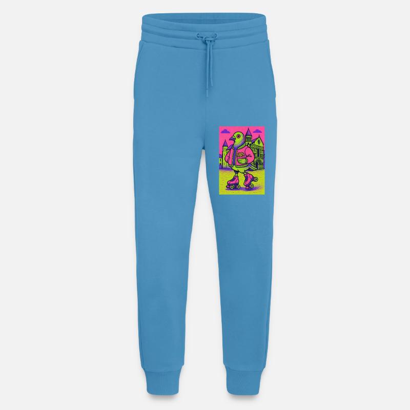 Neon_Pigeon_Roller-skater_2 - Jogginghose - made by SPREAD -  Sol Blue