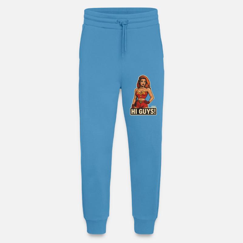 Hallo Leute, Retro-Heldin - Jogginghose - made by SPREAD -  Sol Blue