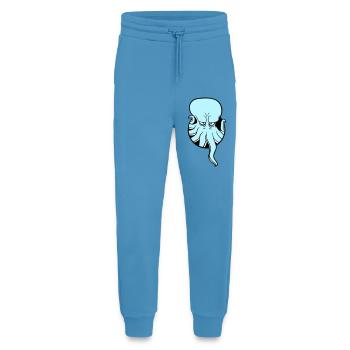 Oktopus Loch Tentakel genervt zeigen Böser Blick - Jogginghose - made by SPREAD -  Sol Blue - Vorne