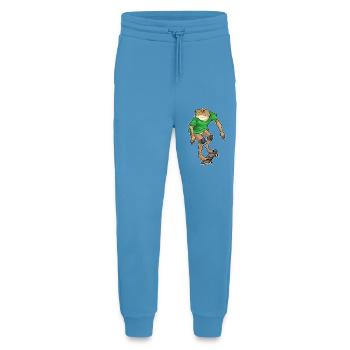 Frog Skater Skateboard - Jogging Pants - made by SPREAD  -  Sol Blue - Front