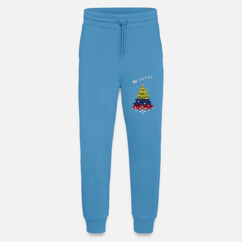 Christmas tree with Colombia flag - Jogging Pants - made by SPREAD  -  Sol Blue