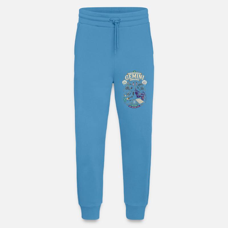 Zwillinge im Hoodie – Zwilinge-Astrologie - Jogginghose - made by SPREAD - Sol Blue