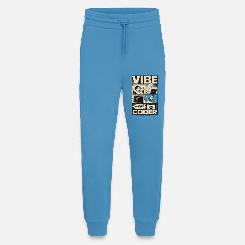 Vibe Coder Programmer Humor - Jogging Pants - made by SPREAD  -  Sol Blue