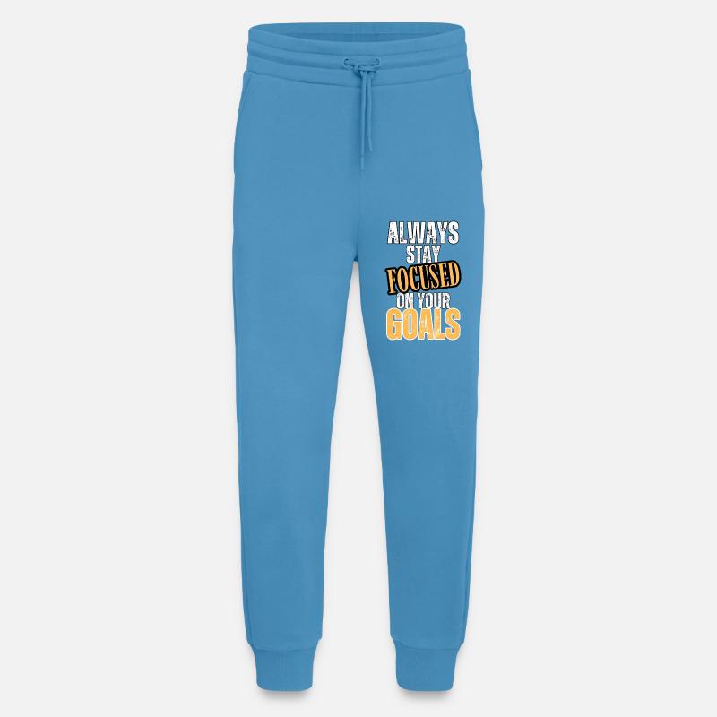 Toujours concentré sur vos objectifs - Pantalon de jogging bio décontracté fabriqué en UE - Sol Blue