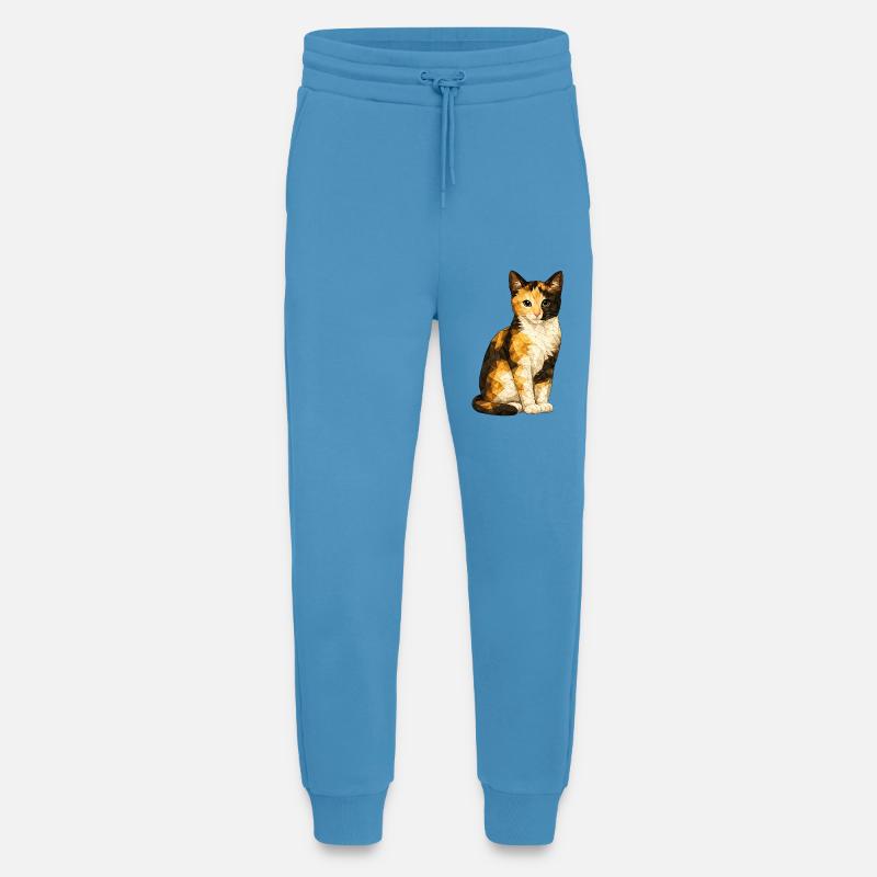 Emmi Polygonkatze Geometrische Niedlichkeit - Jogginghose - made by SPREAD -  Sol Blue